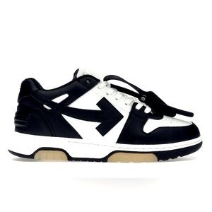 OFF-WHITE Out Of Office OOO Low Tops White Black White